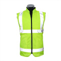 Hi vis security reflective safety vests customised with zipper and pocket